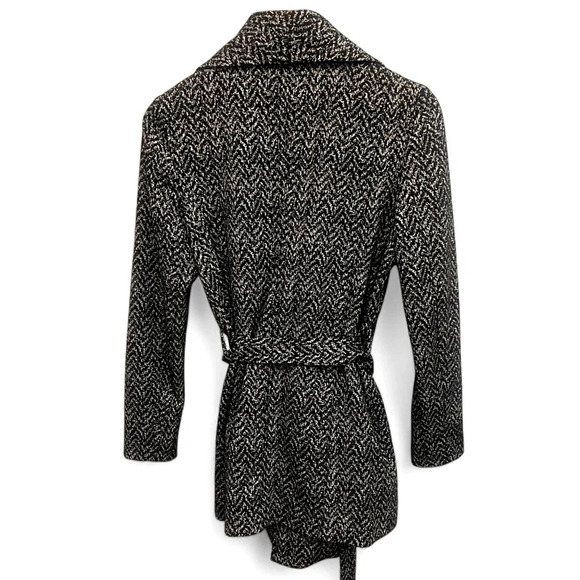 BANANA REPUBLIC knit wrap blazer with large lapels and belt size 6 - Picture 3 of 10